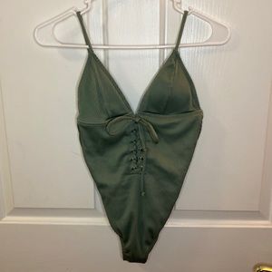 One Piece Bathing suit in color sage